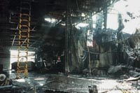SRN4 The Prince of Wales (GH-2054) destroyed by fire at Dover